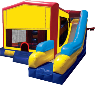 Canberra Jumping Castles Co - 5 In 1 Combo Bounce House (390x348)