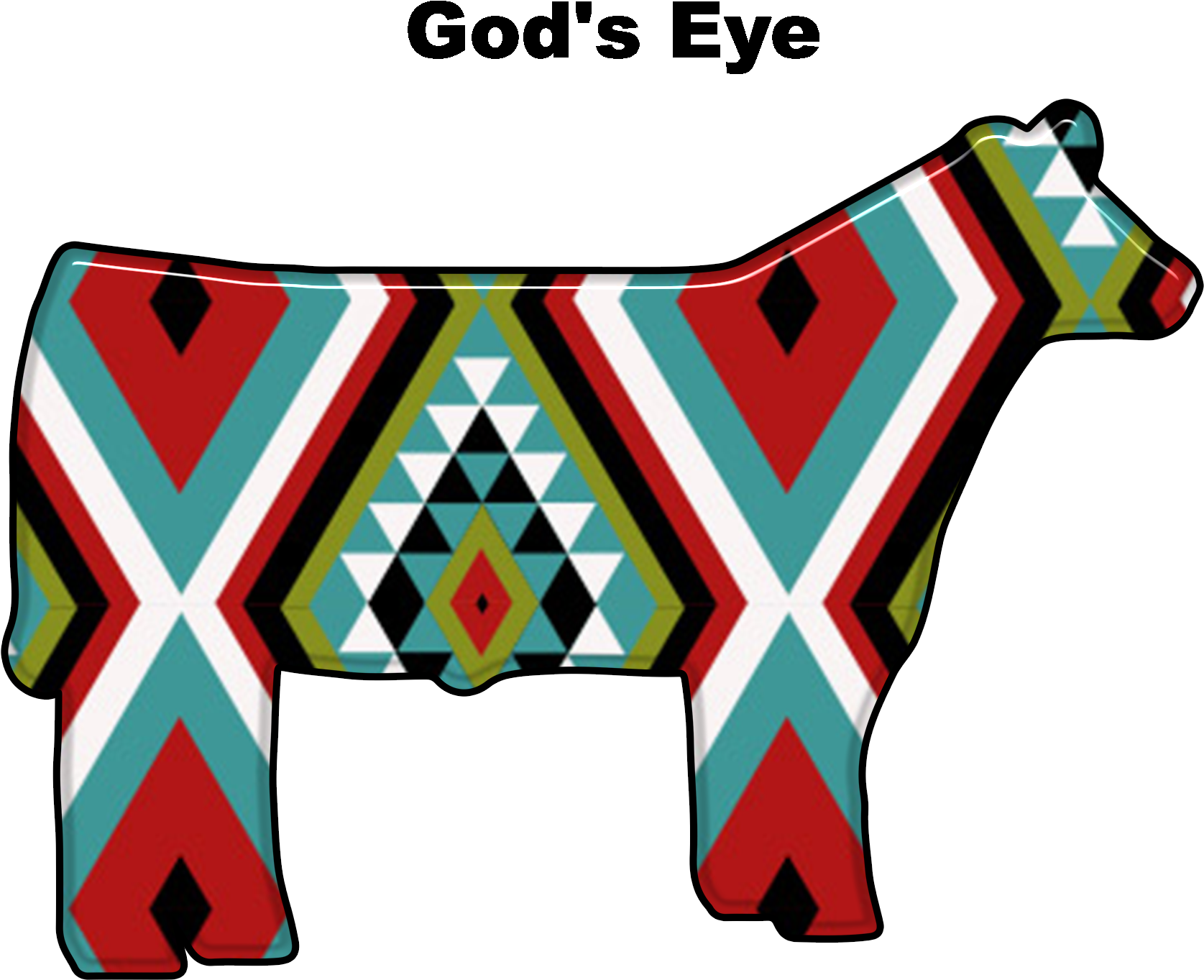 Dhc Die Cut Livestock Show Steer/heifer Decal - Livestock Show (1800x1800)