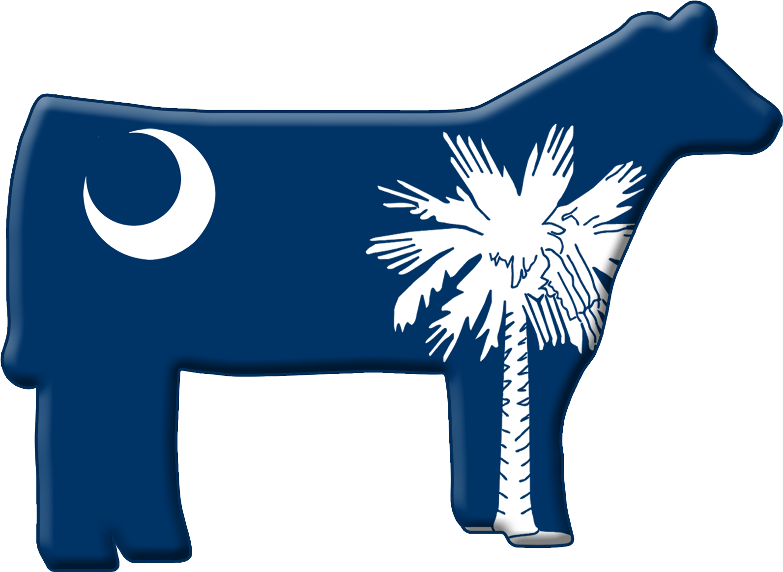 Dhc Sc Livestock Stickers 2 - South Carolina State Flag (1698x1237)