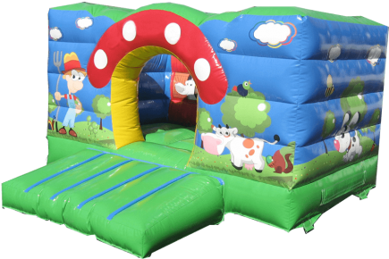 Small Mushroom Baby Bouncy Castle - Castle (500x375)
