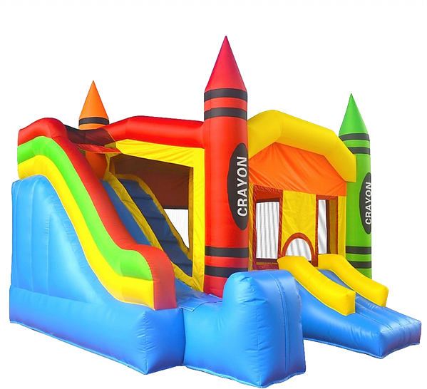 Commercial Grade Crayon Castle Bounce House With Blower - Inflatable Backyard Bouncers Inflatable Crayon Bounce (800x800)