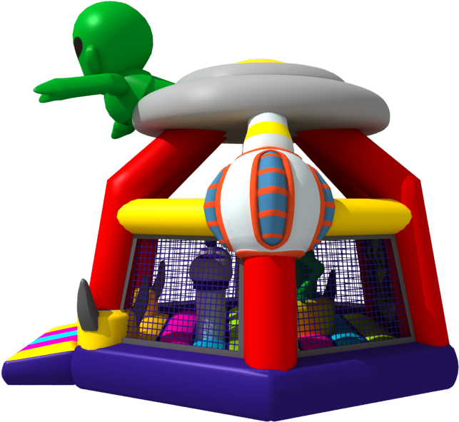 2018 Fun Ufo Theme Jumping Castle Inflatable Indoor - Inflatable (800x800)