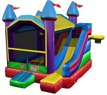 Wacky 5 In 1 Castle Combo - Inflatable Castle (400x324)