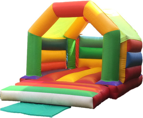 Multi Coloured Bouncy Castle - Inflatable (638x850)