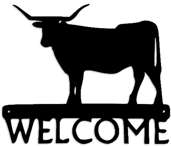 Cow Longhorn - Lighthouse Silhouette (768x620)