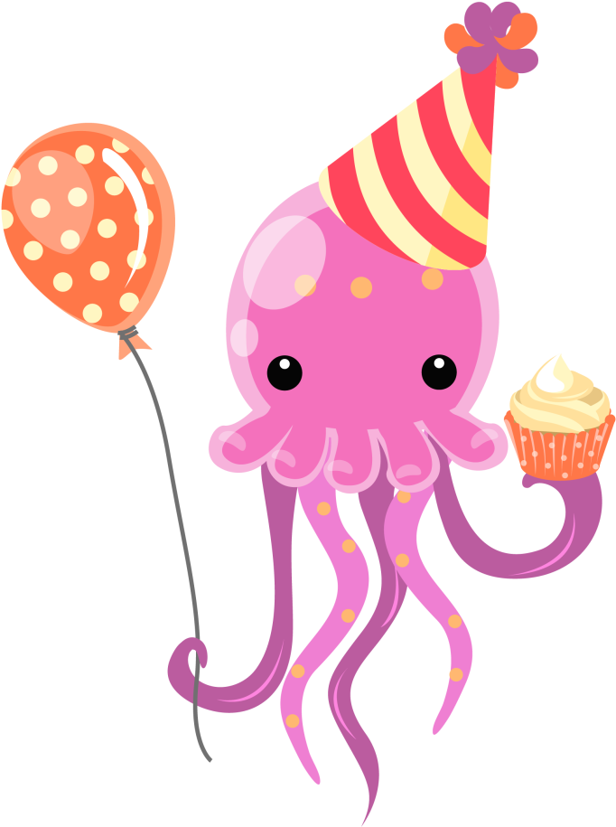 Blue Jellyfish Towel Cartoon Sea - Happy Birthday With Jellyfish (795x1024)