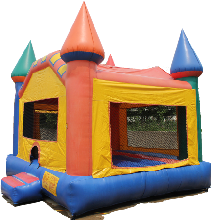 Castle Moonwalk - Castle Bounce House (437x451)
