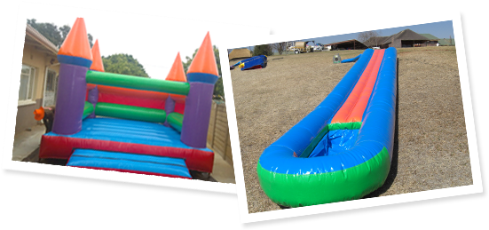 Both The Jumping Castle And Water Slide Can Be Hired - Inflatable (551x259)