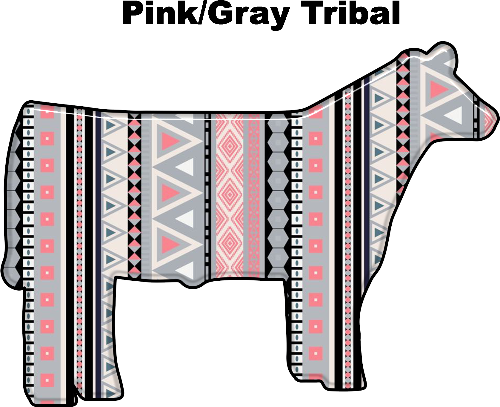 Dhc Die Cut Livestock Show Steer/heifer Decal - Livestock Show (1800x1800)