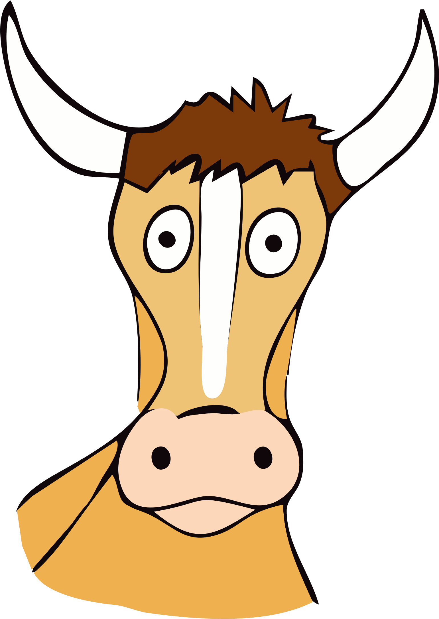 Open Clipart Cow - Bullsh: Or, That Bloody Cow (1819x2400)