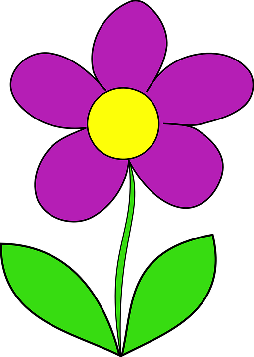Smiley Flower Cliparts 29, - Flower Clip Art (513x720)