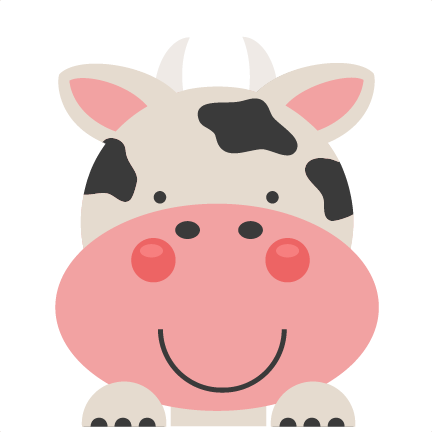 Cute Cowr Clip Art - Cute Cow Clipart Png (432x432)