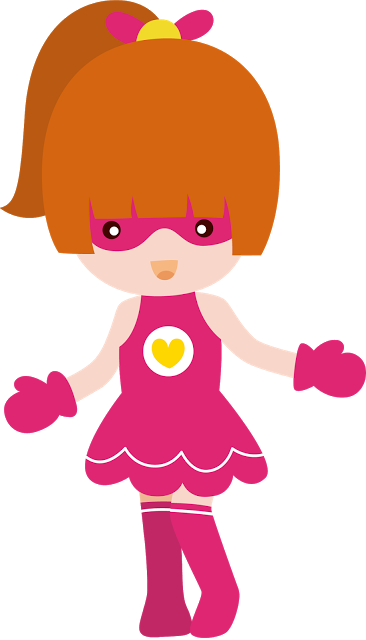 Super Heros, Girl Stuff, Clip Art, Bb, Little Girls, - Clip Art (366x640)