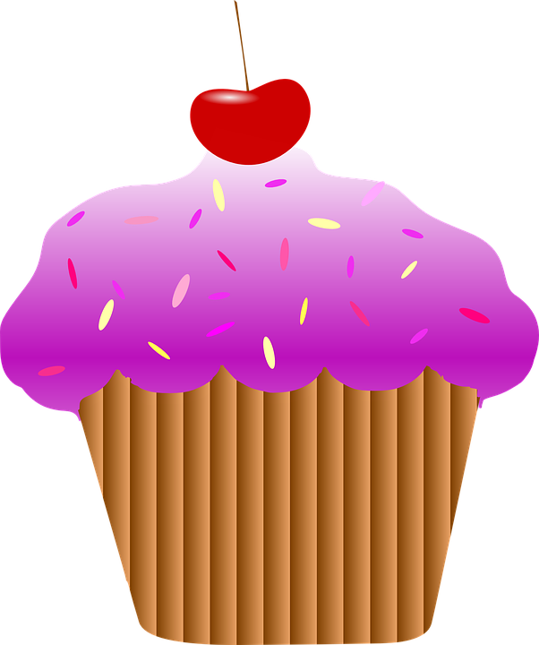 Cartoon Cupcakes 5, Buy Clip Art - คั พ เค้ก Png (602x720)
