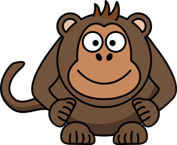Angry Cartoon Monkey Png (600x491)