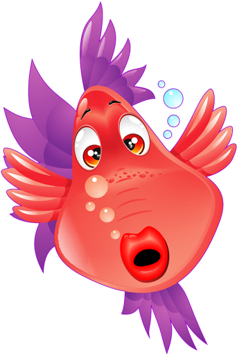 Fundo Do Mar - 卡通 小丑 魚 (392x550)