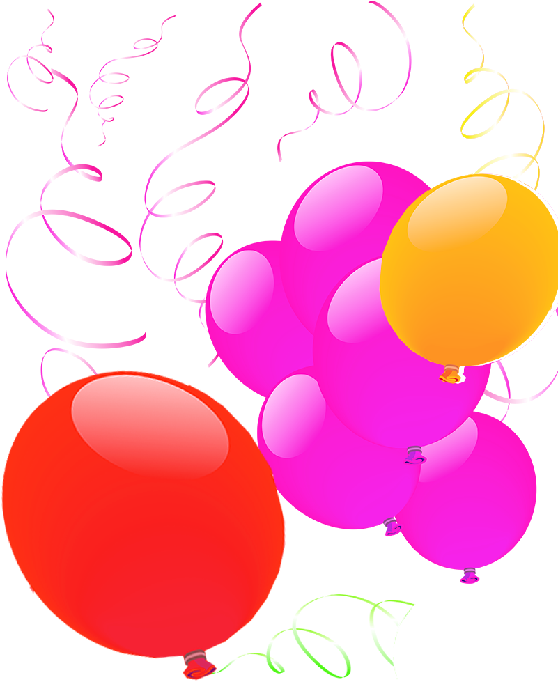 Balloon Party Clip Art - Balloon Party Clip Art (800x1000)