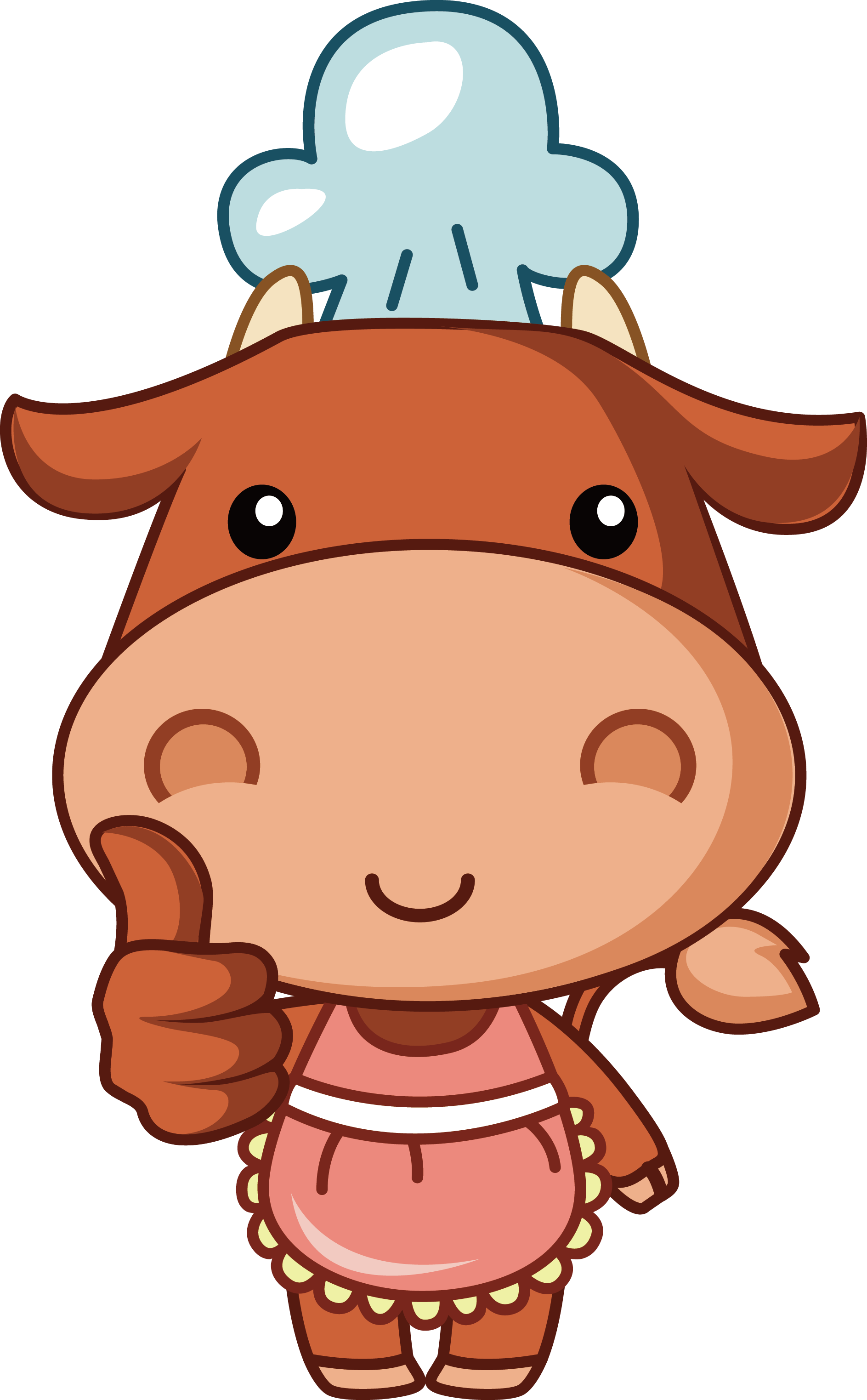 Cattle Calf Cartoon - Cattle Calf Cartoon (1887x3046)