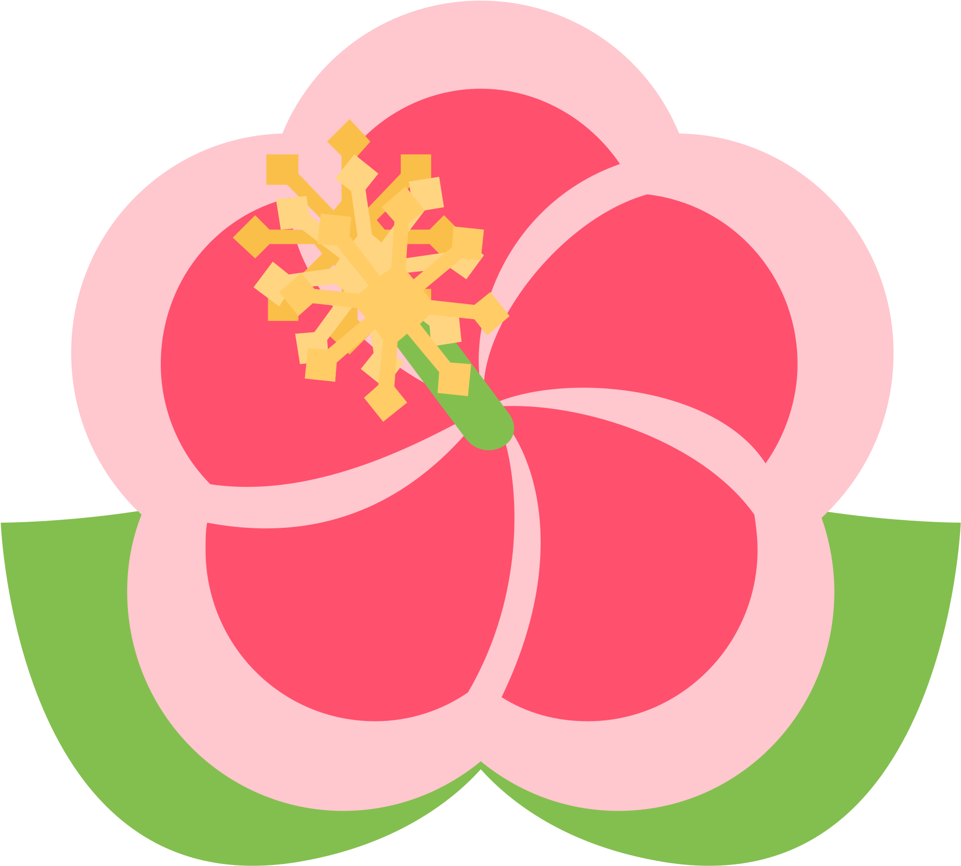 Pink Flower Cartoon 27, Buy Clip Art - 🌺 Emoji (2000x2000)