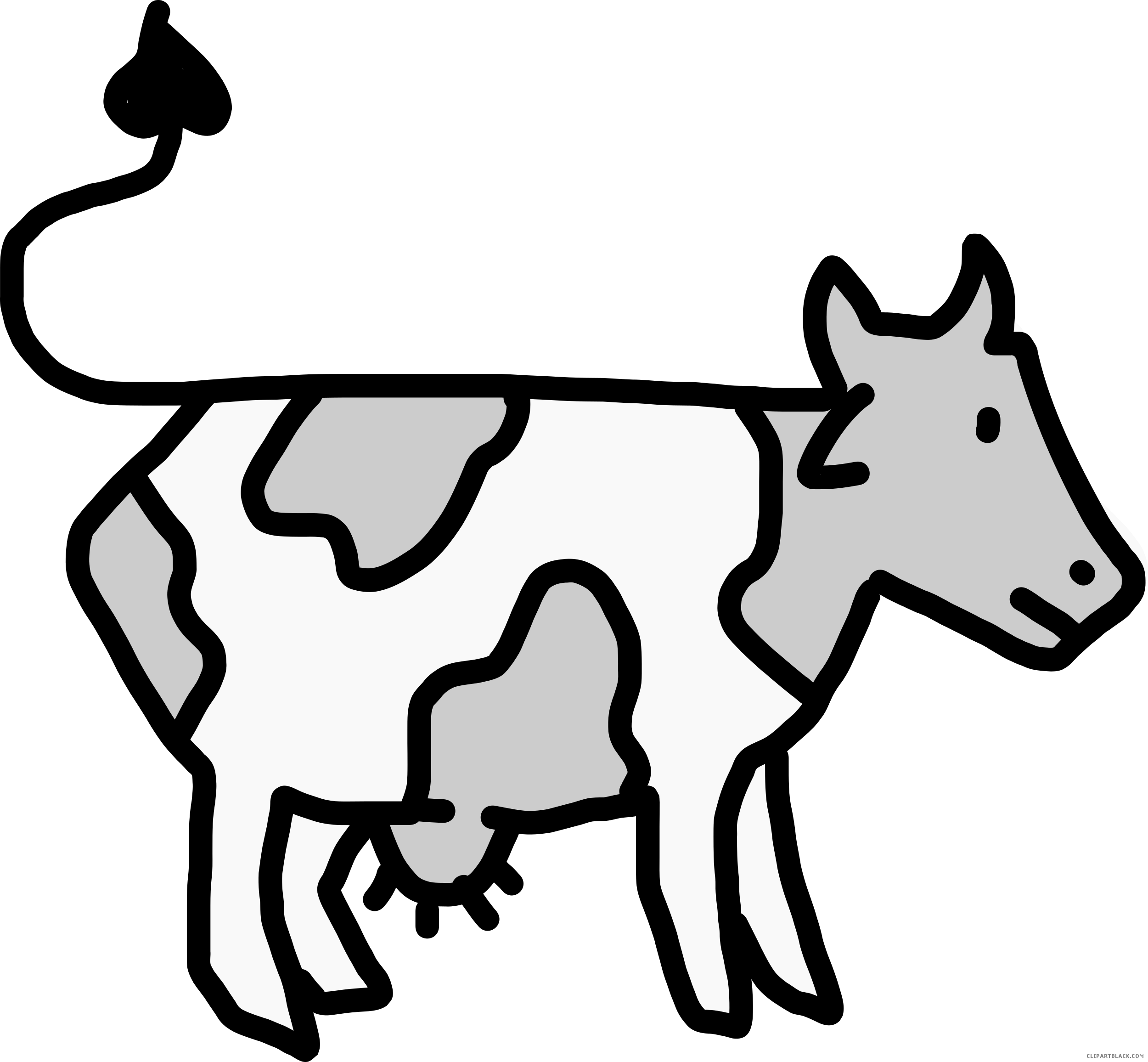 Cow - Cattle Egret And Cattle Cartoon (2500x2312)