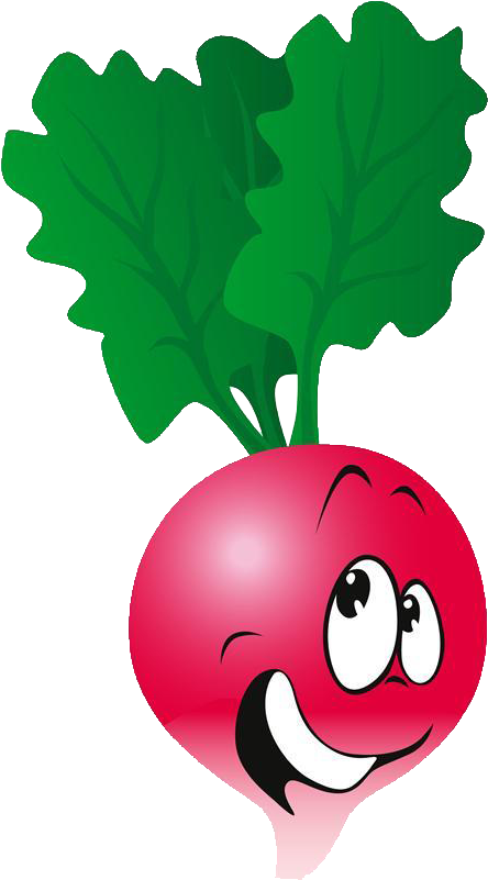 Vegetable Cartoon Radish Royalty-free - Vegetable Cartoons Clipart (652x1024)