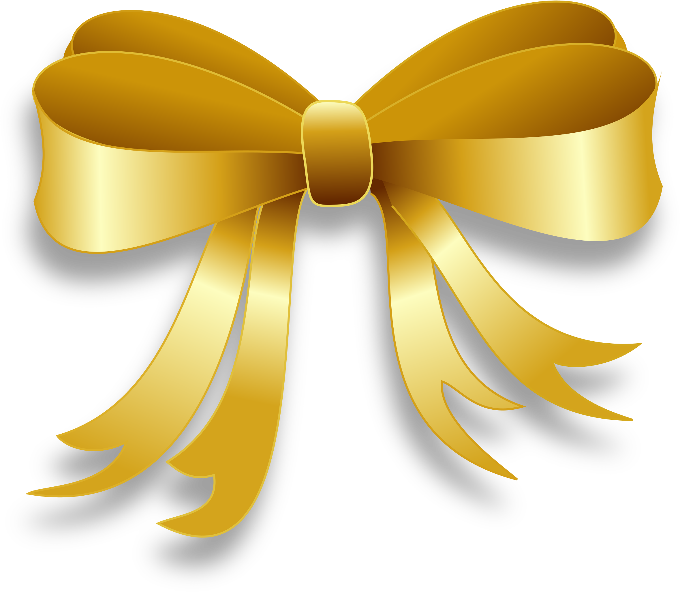 Free Ribbon Clipart Public Domain Ribbon Clip Art Image - Gold Ribbon Clipart (2400x2065)