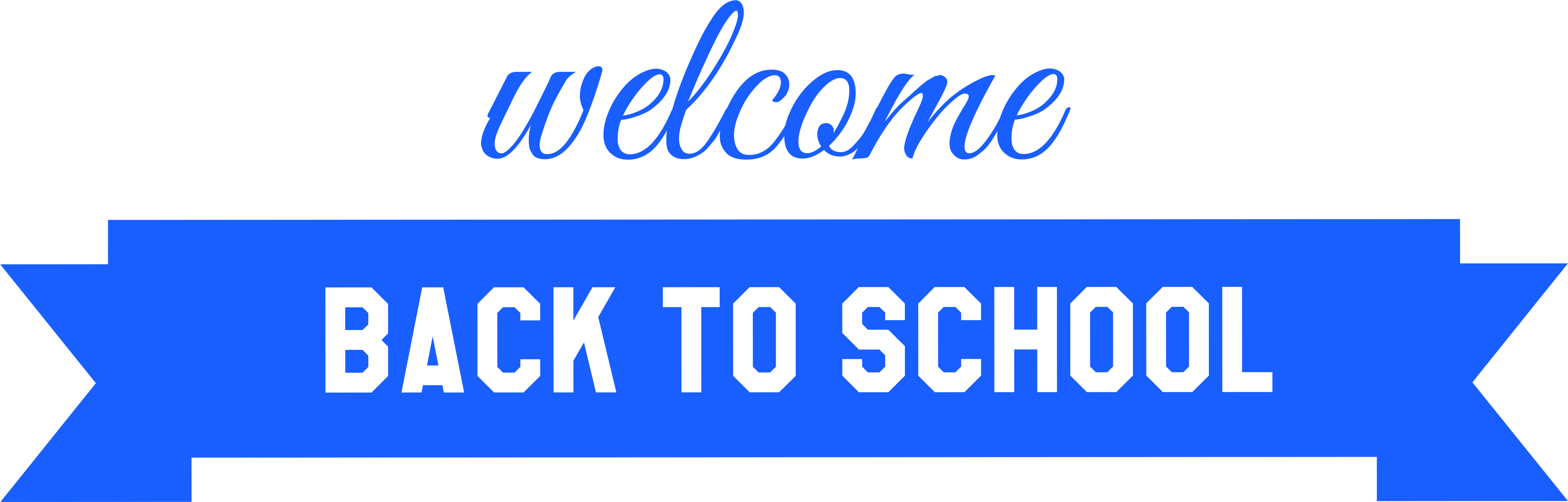 Cool Clip Art Welcome Back Medium Size - Welcome Back To School Banner Png (6364x2329)