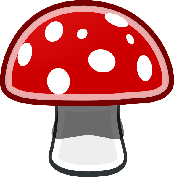 Mushroom Red Spots Svg Clip Arts 588 X 599 Px - Mushroom Clip Art (588x599)