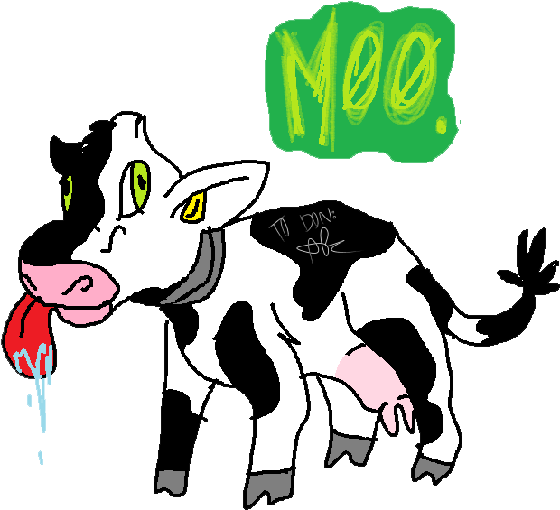 Sheet By Donhill44 - Dairy Cow (652x616)