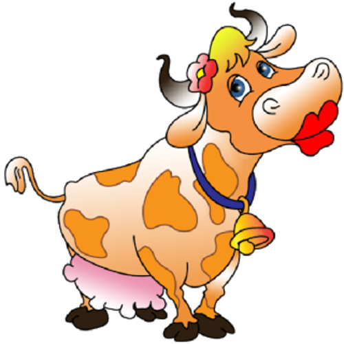 Tubos De Vacas - Sexy Cow Clipart (500x500)