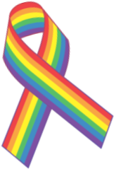 Preview Images - 1s Tee Gay Pride Rainbow Ribbon (400x400)