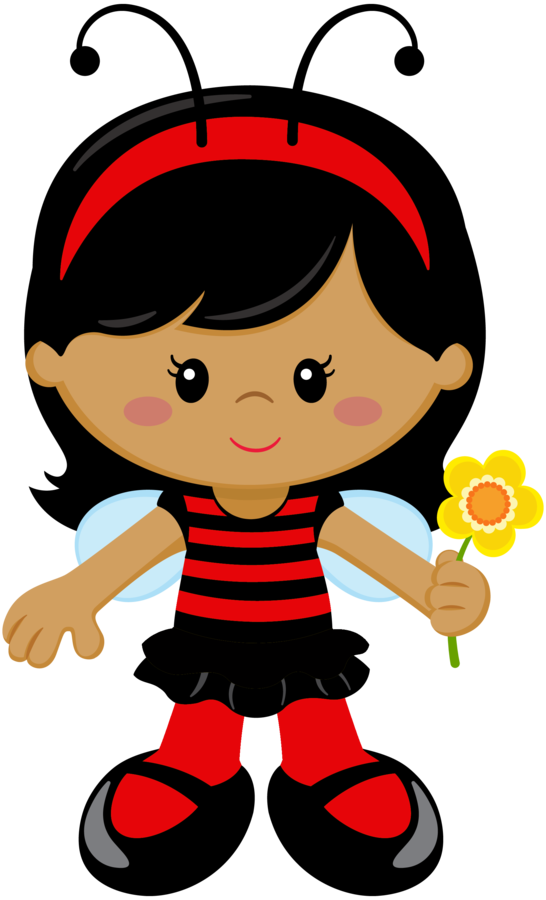 Paper 4 Minus Menina De Joaninha Desenho Png 546x900 Png Clipart Download