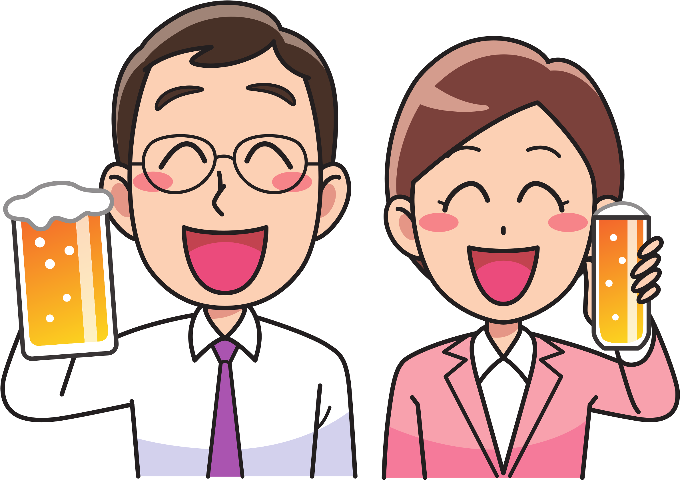 Business Drinking Party - People Drinking Clipart (2400x1700)