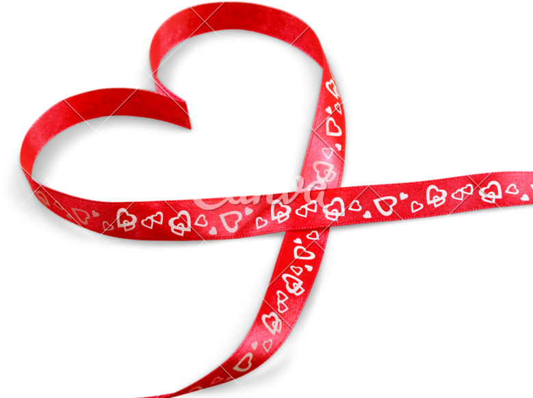 Heart Shaped Ribbon - Love (800x619)