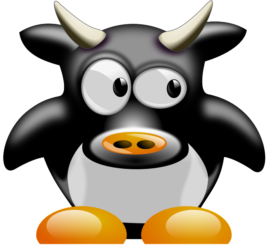Highland Cattle Penguin Ox Bull Clip Art - Highland Cattle Penguin Ox Bull Clip Art (1077x1077)