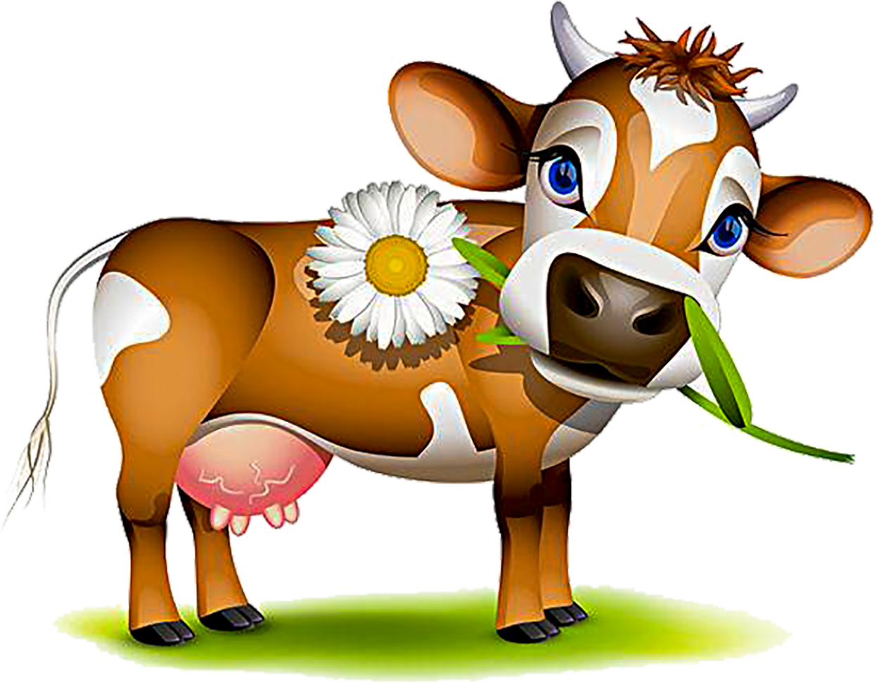 Картинки коров из мультиков