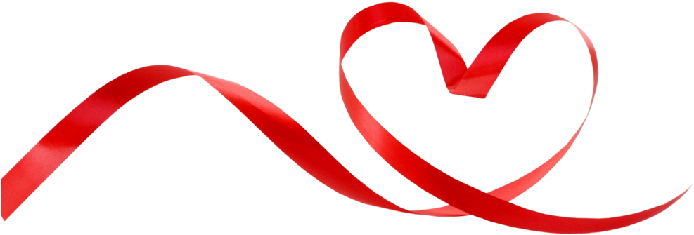 Pink Ribbon Border Png Download - Heart Ribbon Png (986x347)
