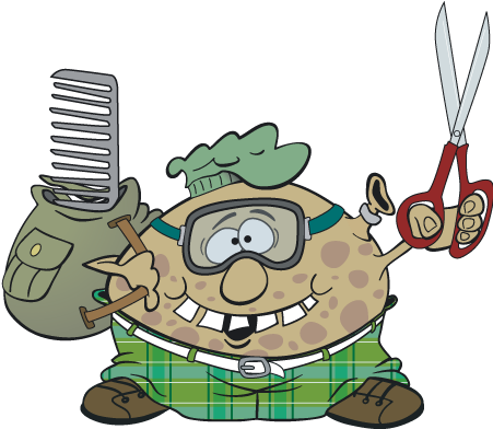 They Go Out Each Morning To Comb And Trim The Shaggy - Haggis (450x413)