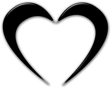 Black Heart Transparent Background - Heart (420x420)