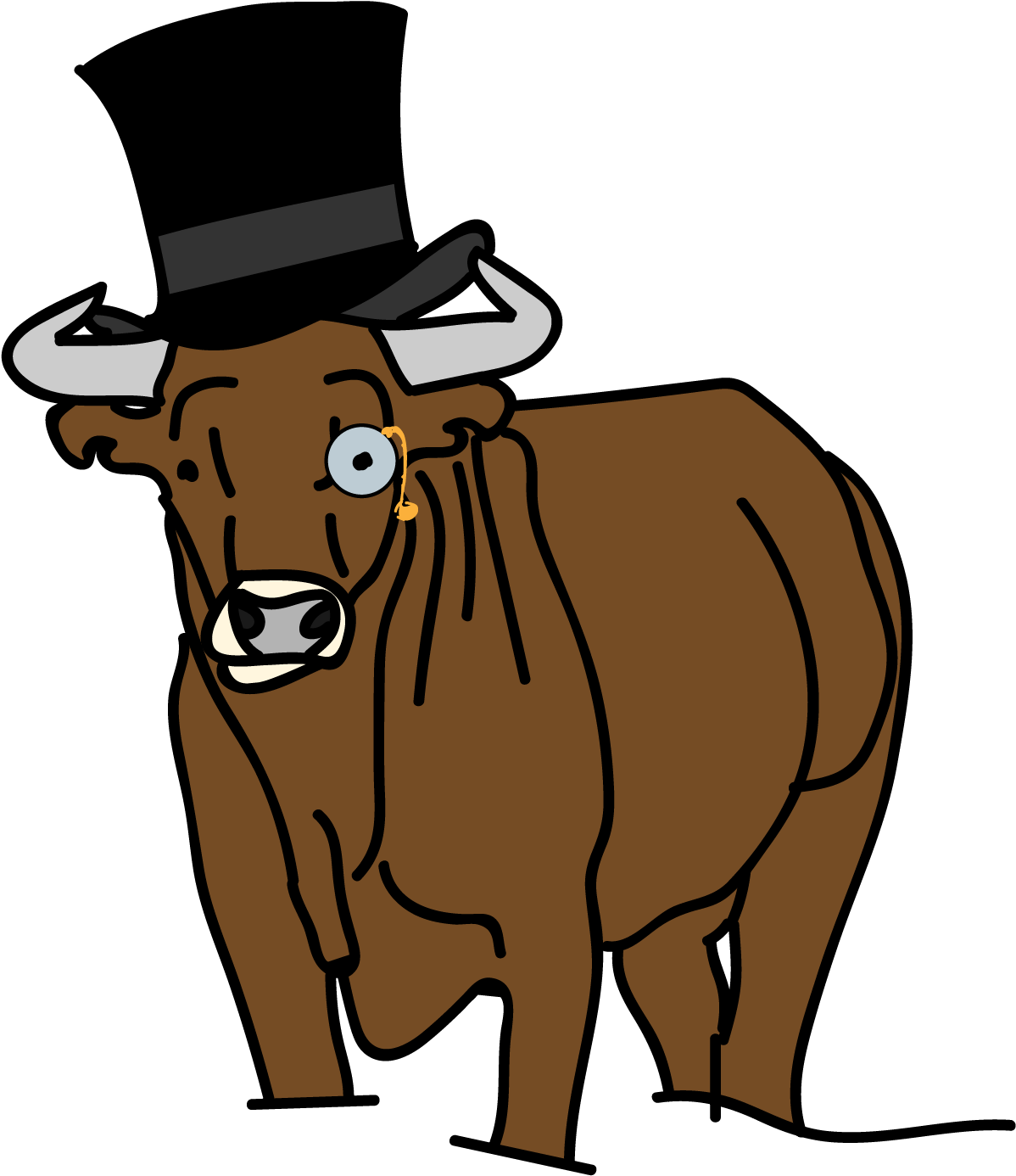 Gentleman Cow - Portable Network Graphics (1448x1531)