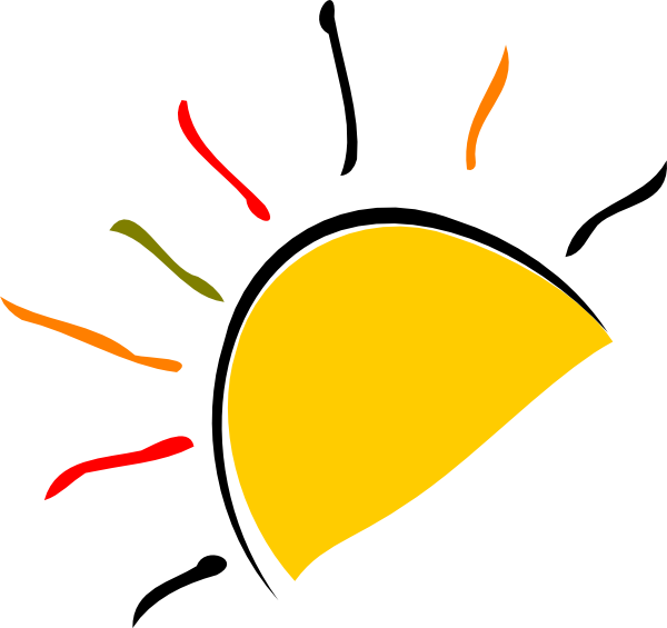 Clipart Info - Half Of A Yellow Sun (1280x1205)