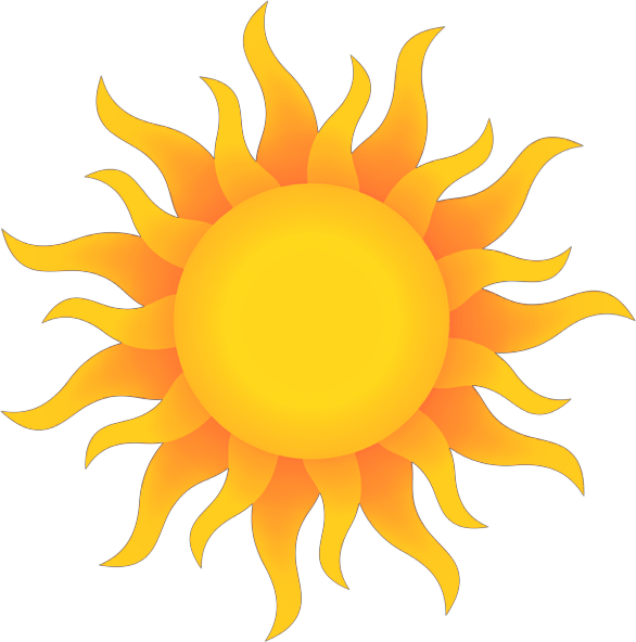 Sol Sun Calor Heat Rayos Rays Astro Star Estrella - Transparent Background Sun Clipart (586x592)