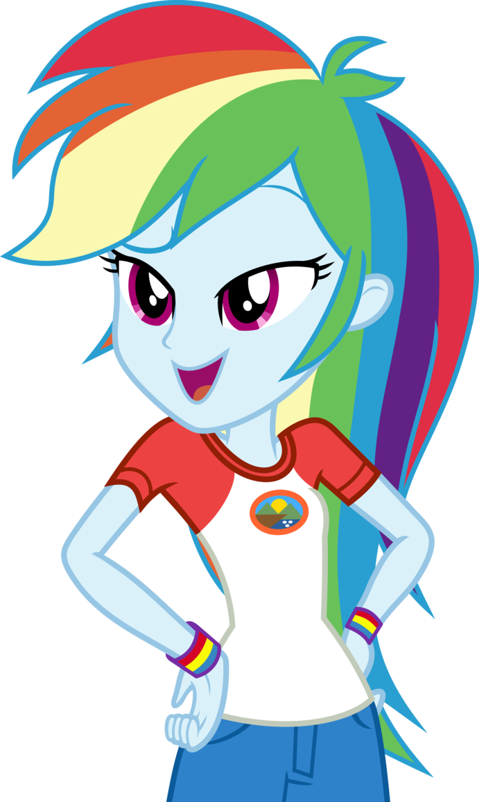 Mlp Eqg 4 Rainbow Dash Vector - Rainbow Dash Legend Of Everfree (691x1156)