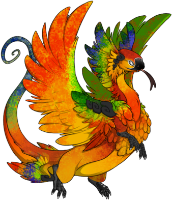Flight Rising Skin- Sun Conure By Equinoxchimu - Sun Conure In Flight (400x400)