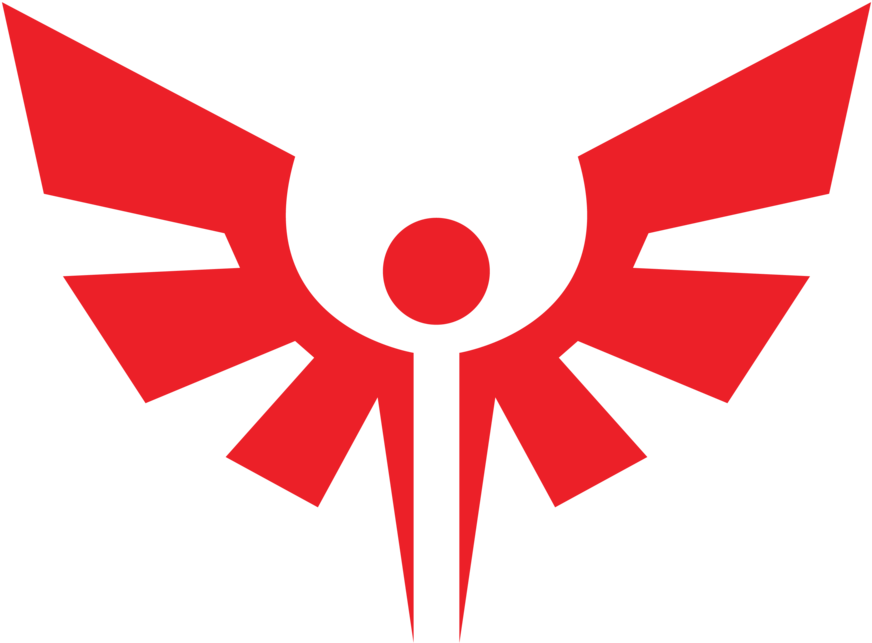 Red Winged Sun Logo By Raxion - Red Sun Logo (900x674)