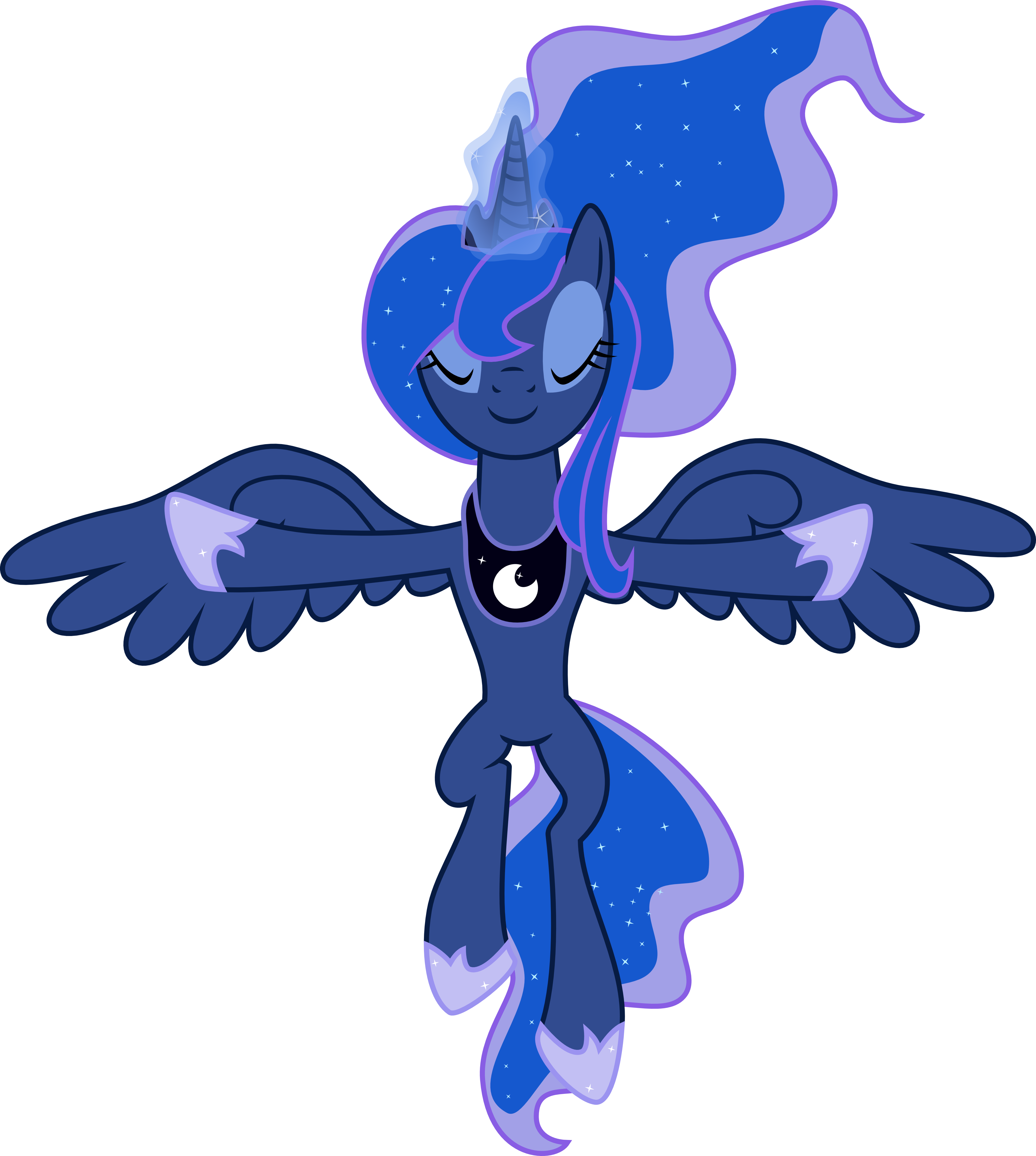 Luna Sun Celebrating By Jeatz-axl - Luna Mlp Vector (4000x4464)