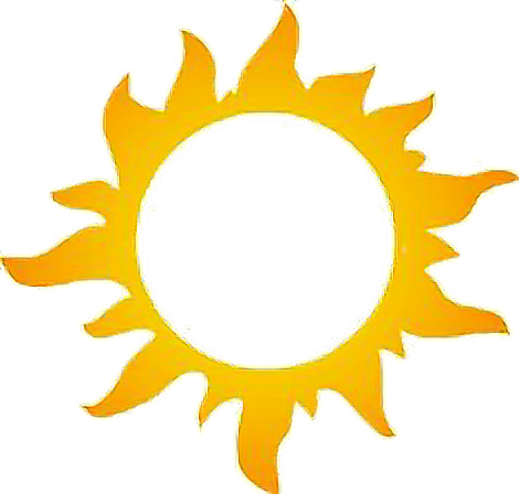 Sun Rays Fire Summer Yellow Frame Face Rise Morning - Free Sun Vector (470x448)