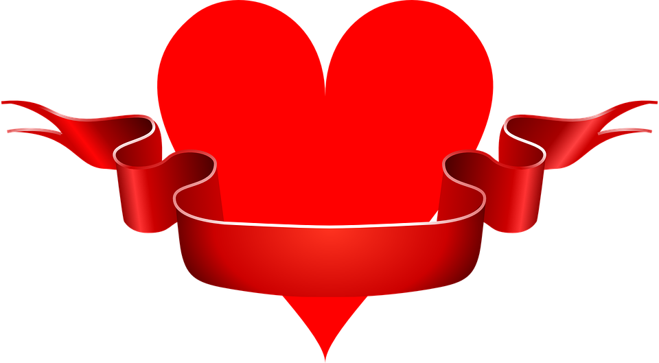 Rhinestone Ribbon Cliparts - Valentine Days (960x529)