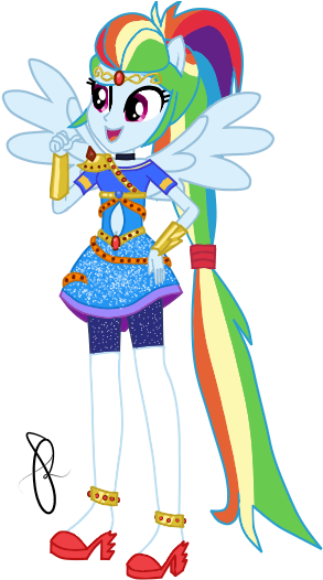 Ilaria122, Clothes, Cute, Dress, Element Of Loyalty, - Mlp Ilaria Rainbow Dash (304x547)