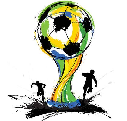 Football Clipart Free Vectors Download - World Cup Trophy Cartoon (500x500)